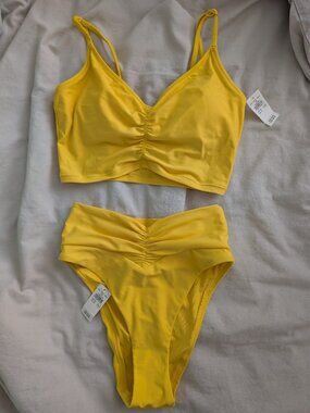 Yellow Aerie Bikini Set XS - NWT NEVER WORN